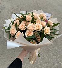 Букет Кремовые розы Латте в Захарово