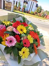 Букет цветов из:  Герберы #REPLACE_PRED# Захарово