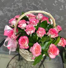 Цветочная композиция из Розы в корзине #REPLACE_PRED# Захарово